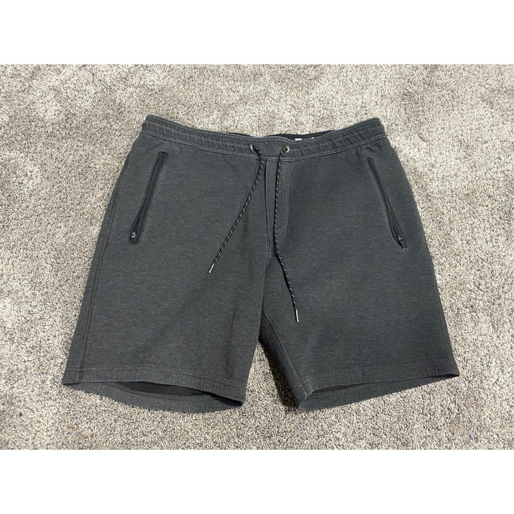American Eagle Active Shorts Mens Zipper Pockets Charcoal Gray XL Good